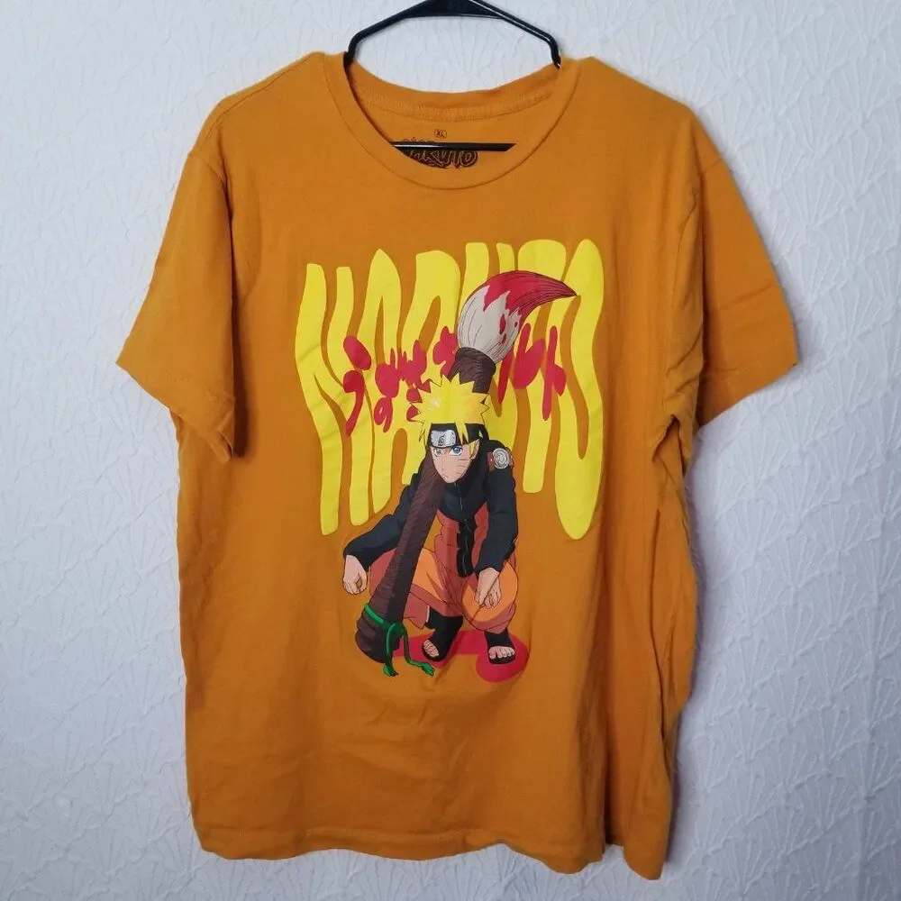 Naruto Shippuden by Ripple Junction‎ T Shirt Orange Anime Men's XL